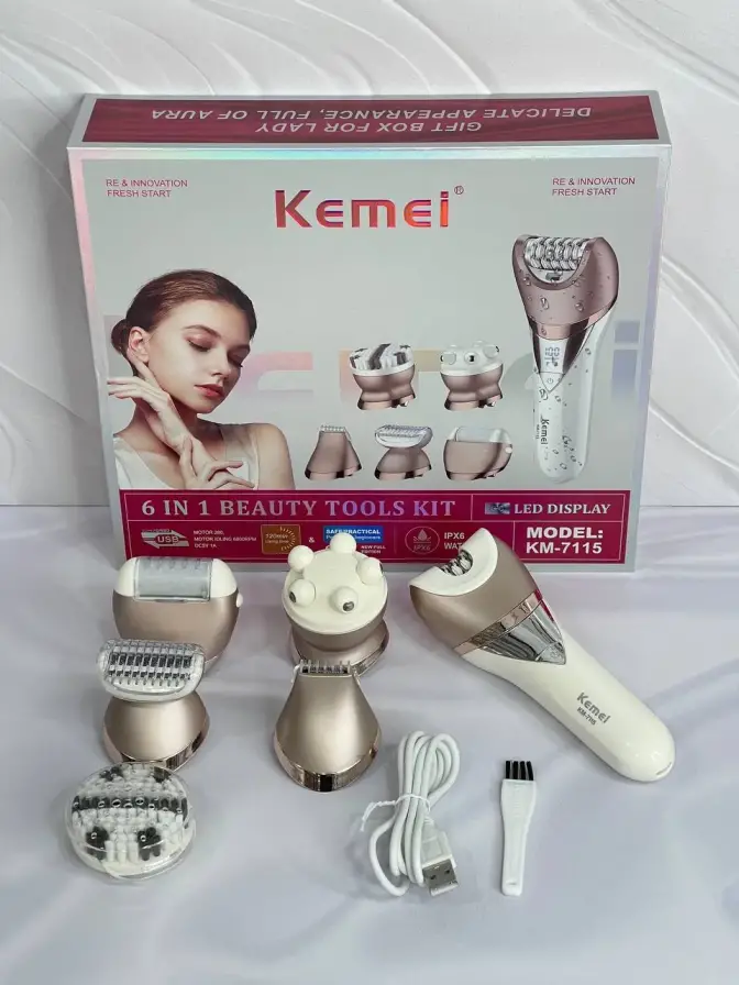 اپیلاتور 6 کاره کیمی مدل Kemei KM-7115