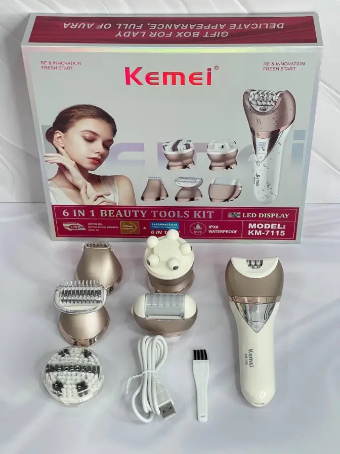 اپیلاتور 6 کاره کیمی مدل Kemei KM-7115